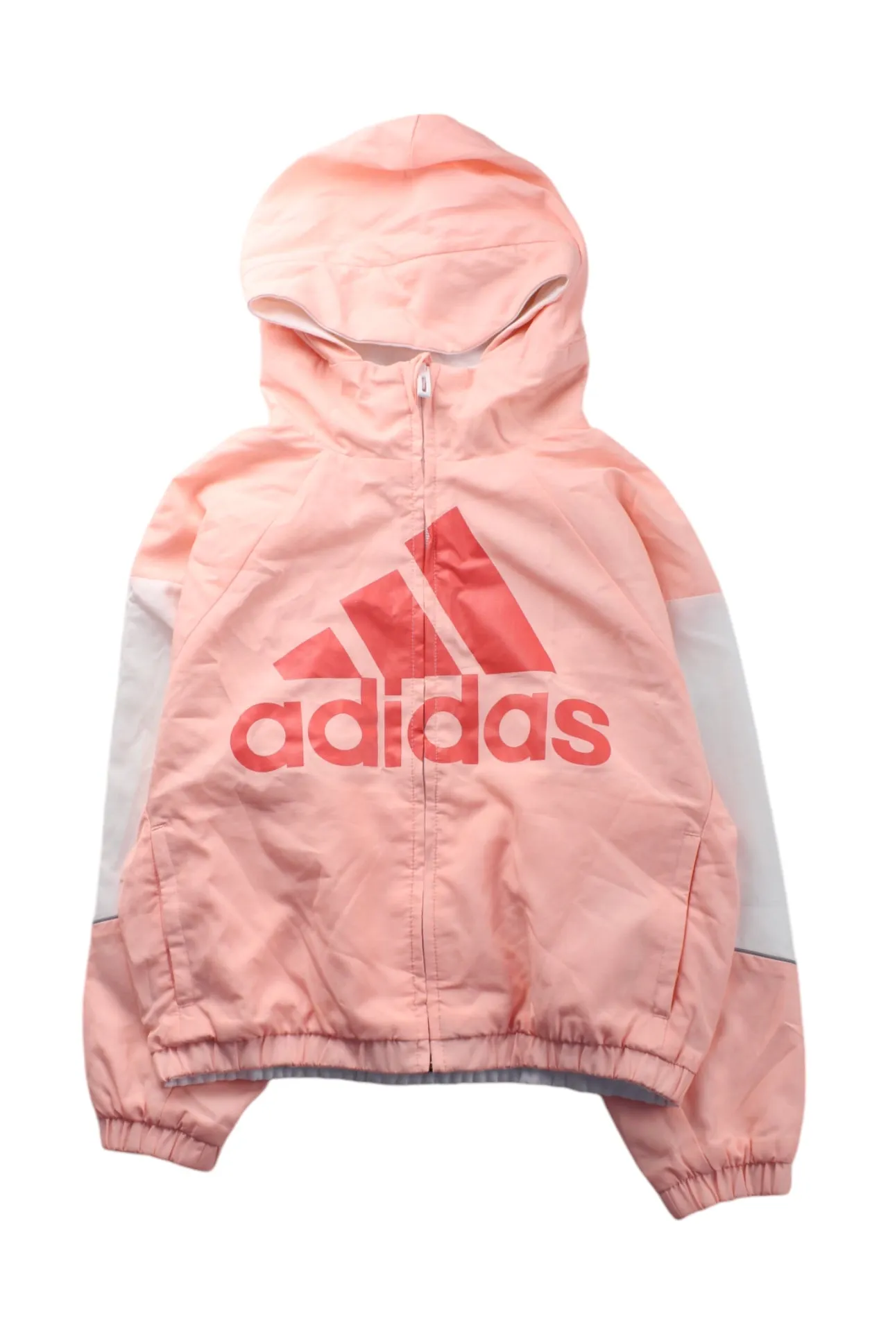 Adidas Hooded Lightweight Jacket 7-8Y