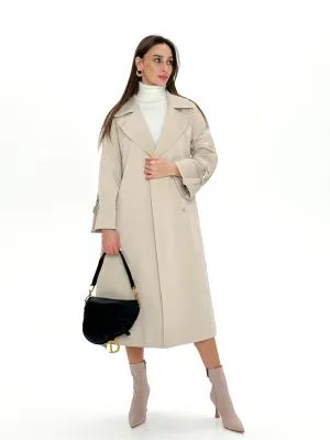 Aire Trench Coat in Beige