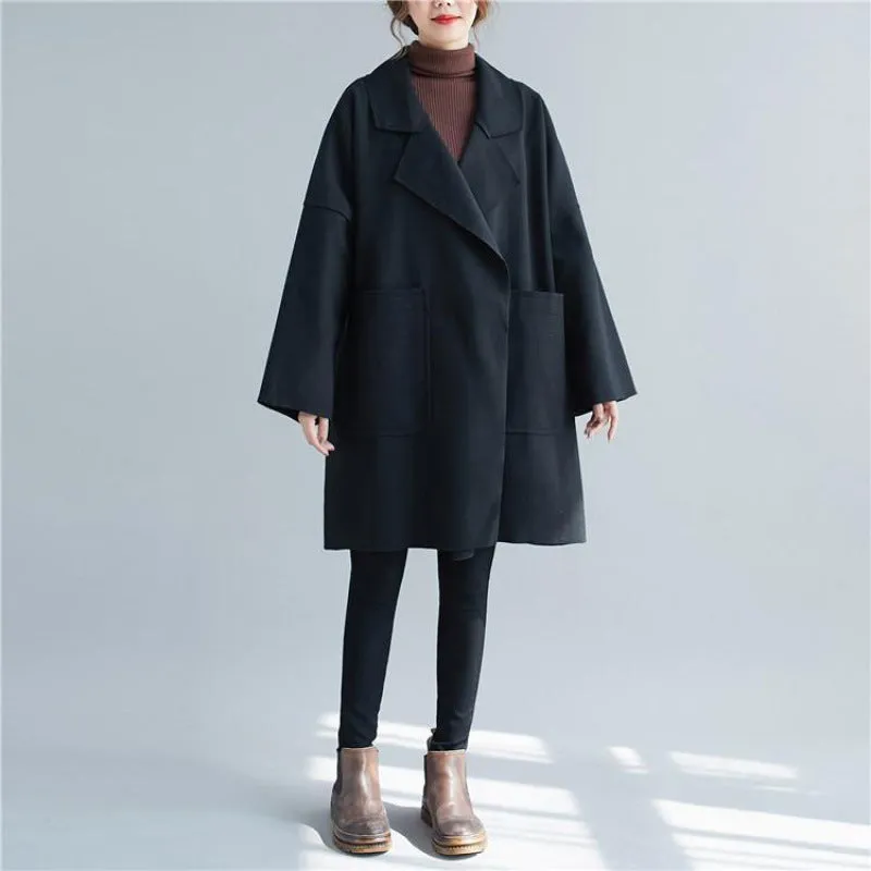 Ana Bade Women's Mid-length Korean Style Coat