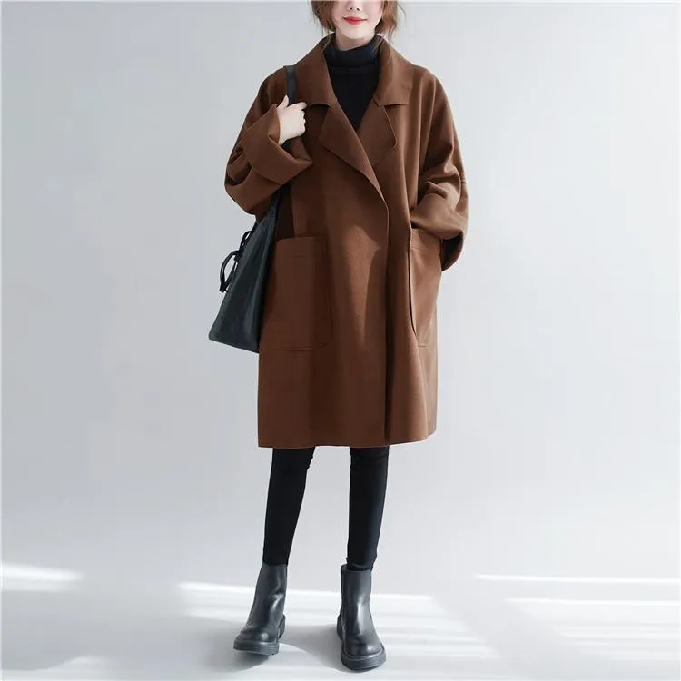 Ana Bade Women's Mid-length Korean Style Coat