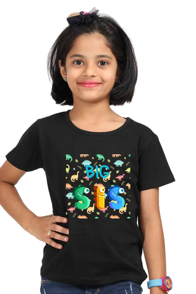 Big Sister Colorful - 0 to 13 Years Girls T-shirt