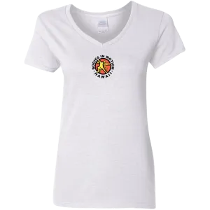 Bodies in Motion Ladies' 5.3 oz. V-Neck T-Shirt