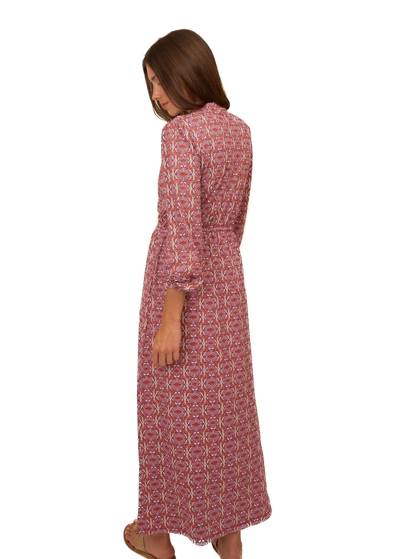 Camden Geo Button Down Maxi Dress