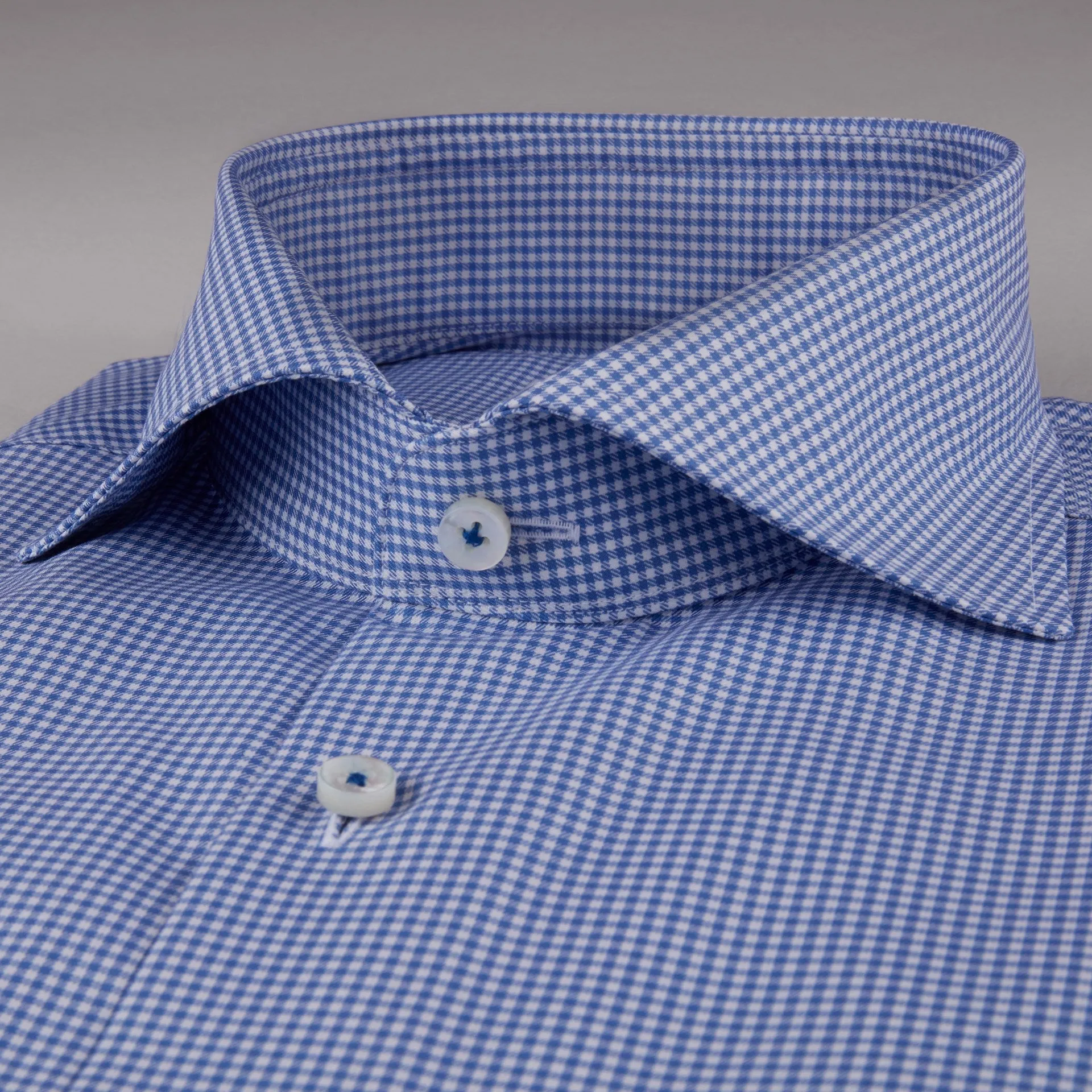 Checked Shirt/Fitted | Blue