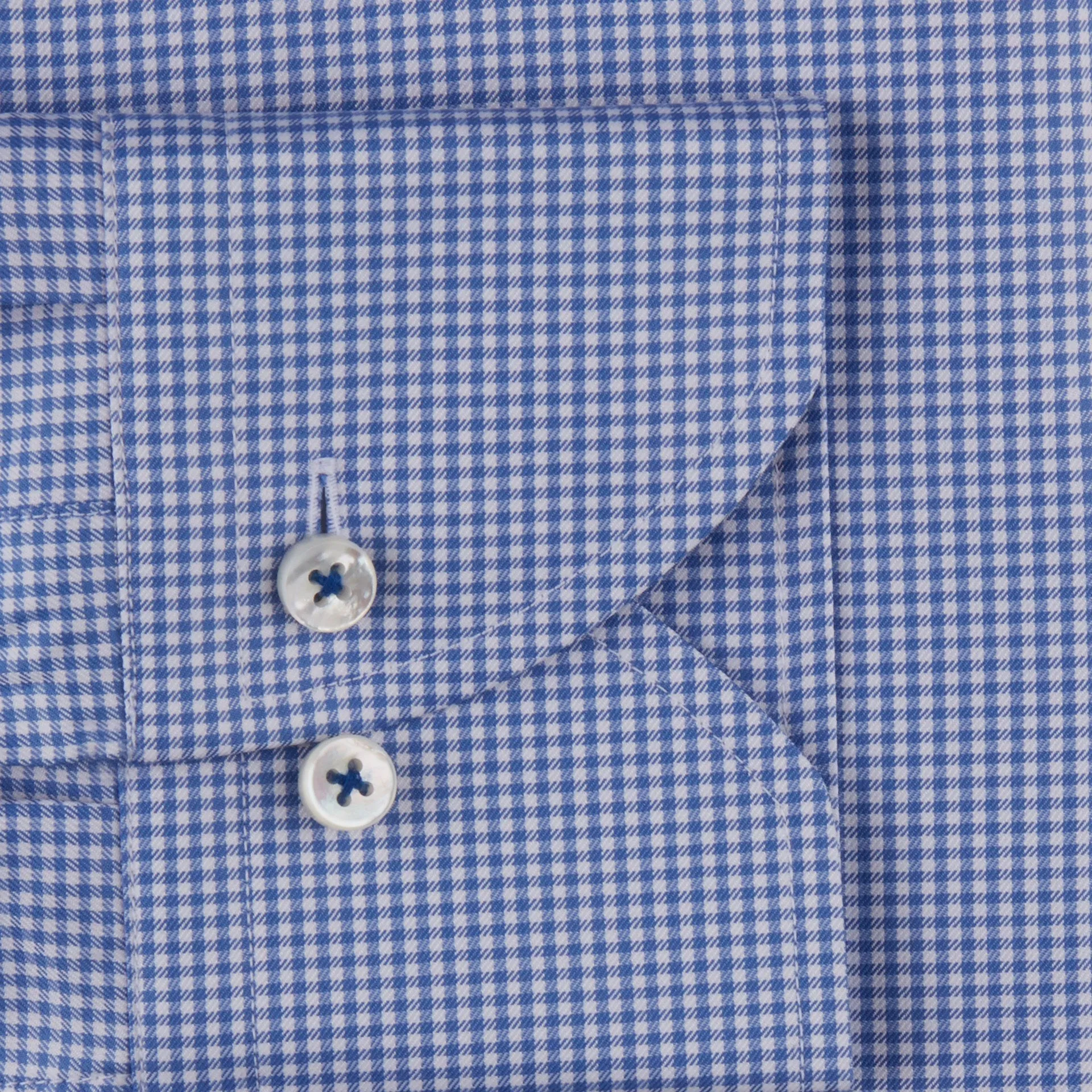 Checked Shirt/Fitted | Blue