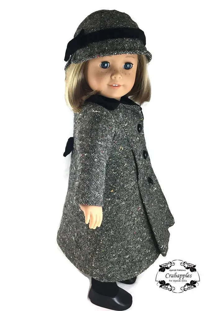 Classic Coat and Classic Hat Bundle 18" Doll Clothes Pattern