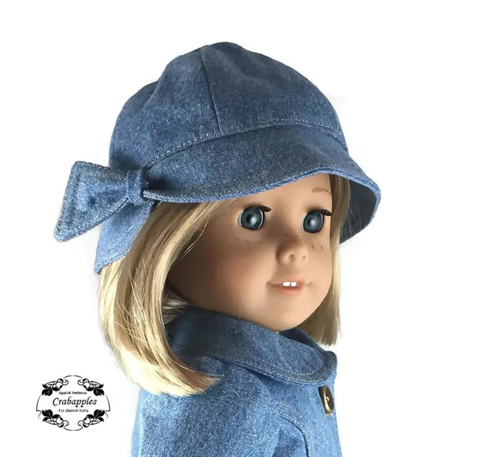 Classic Coat and Classic Hat Bundle 18" Doll Clothes Pattern