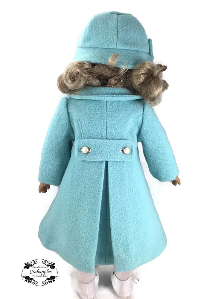 Classic Coat and Classic Hat Bundle 18" Doll Clothes Pattern