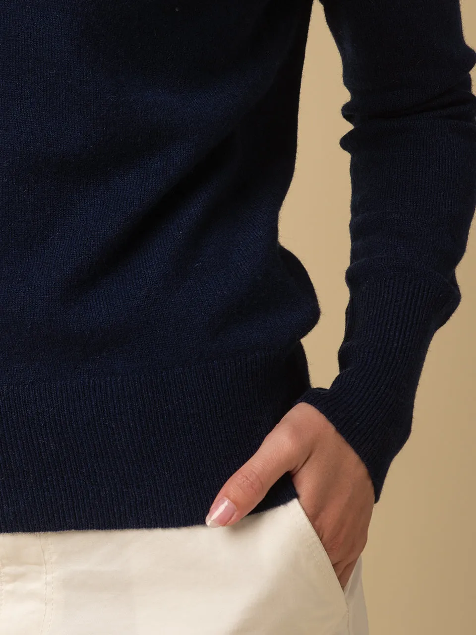 Classic Polo Sweater_Navy