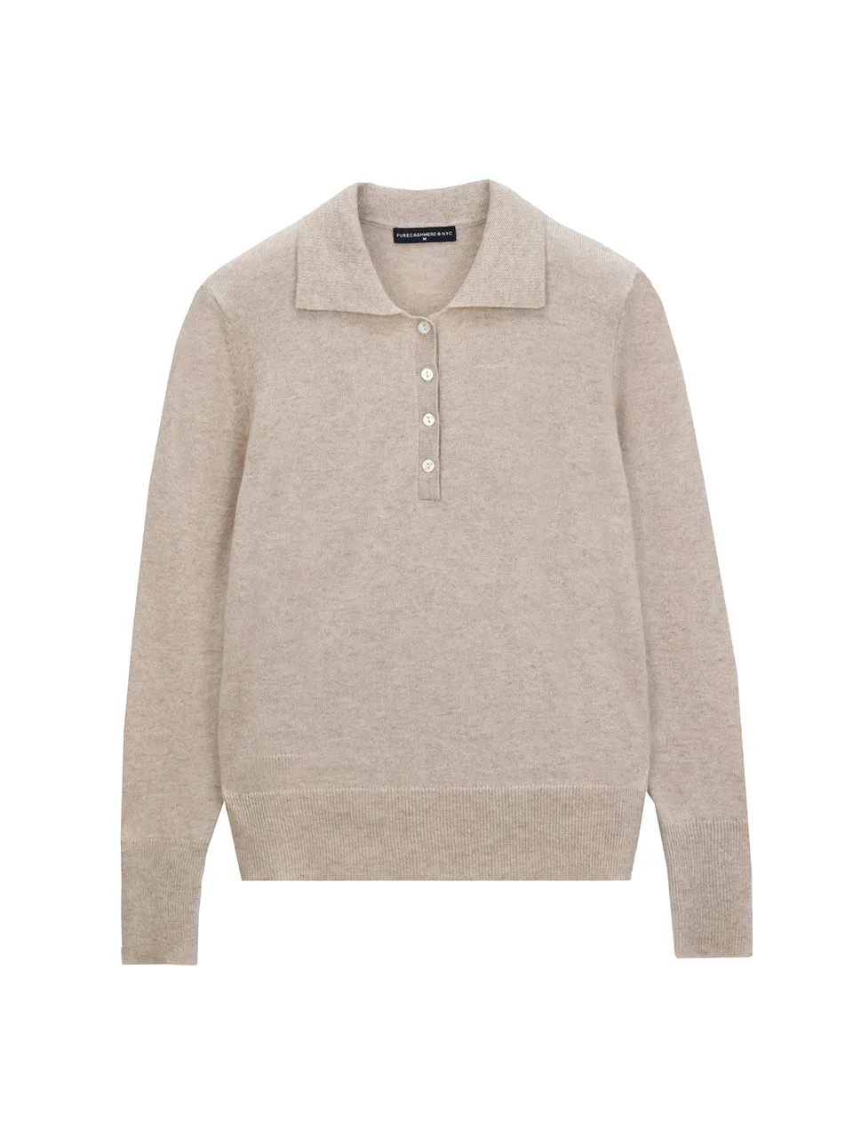 Classic Polo Sweater_Oatmeal