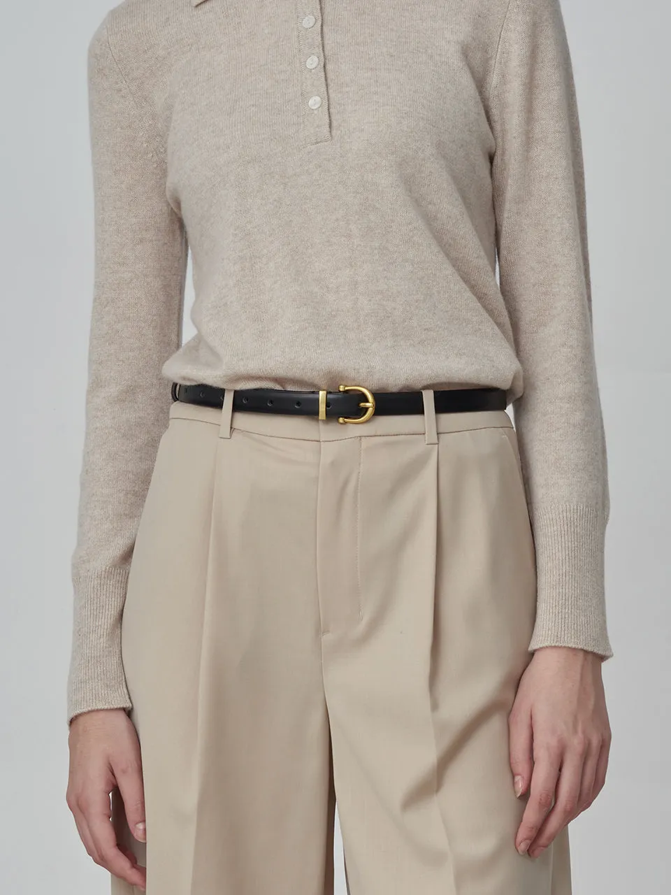 Classic Polo Sweater_Oatmeal