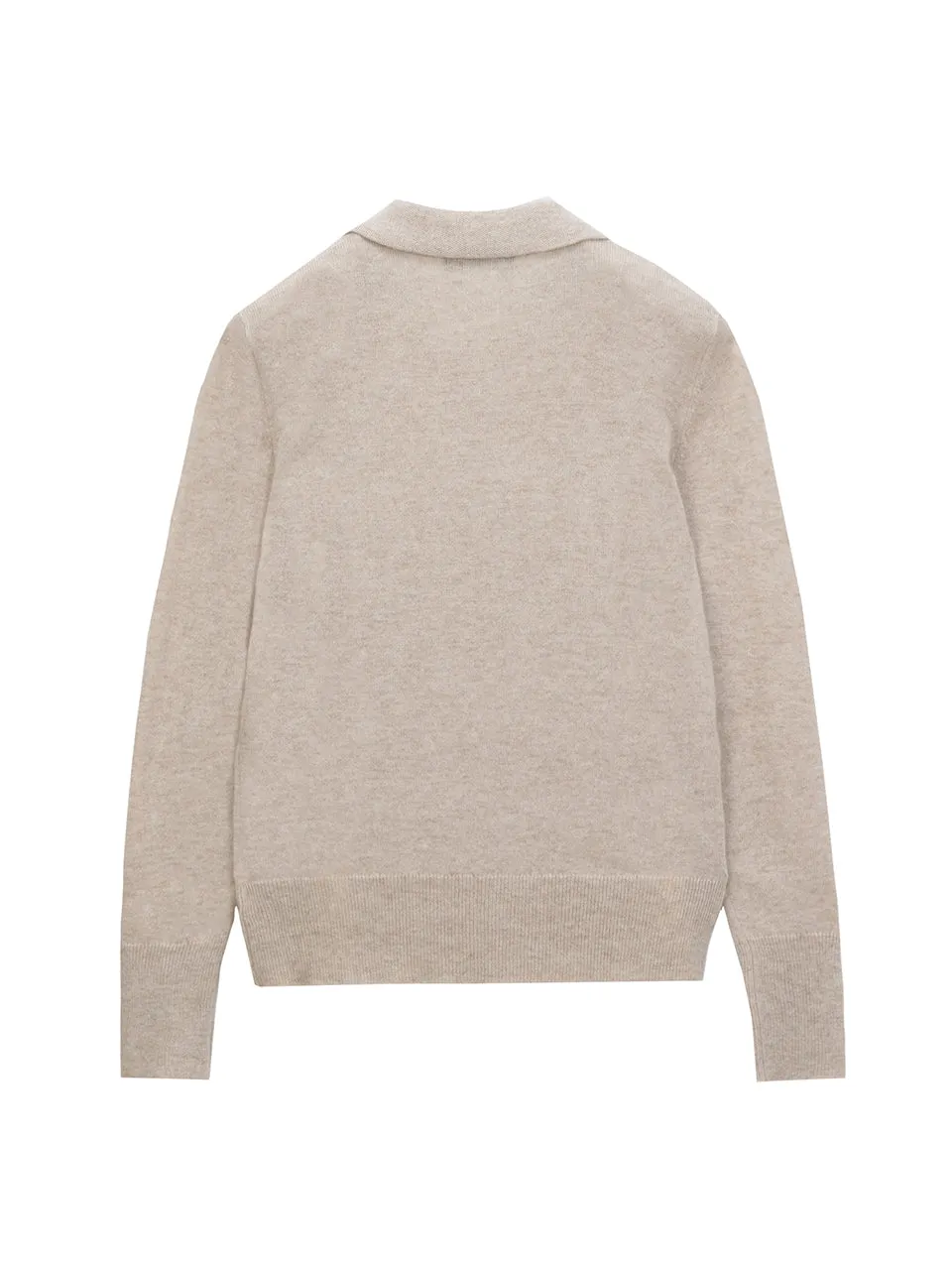 Classic Polo Sweater_Oatmeal