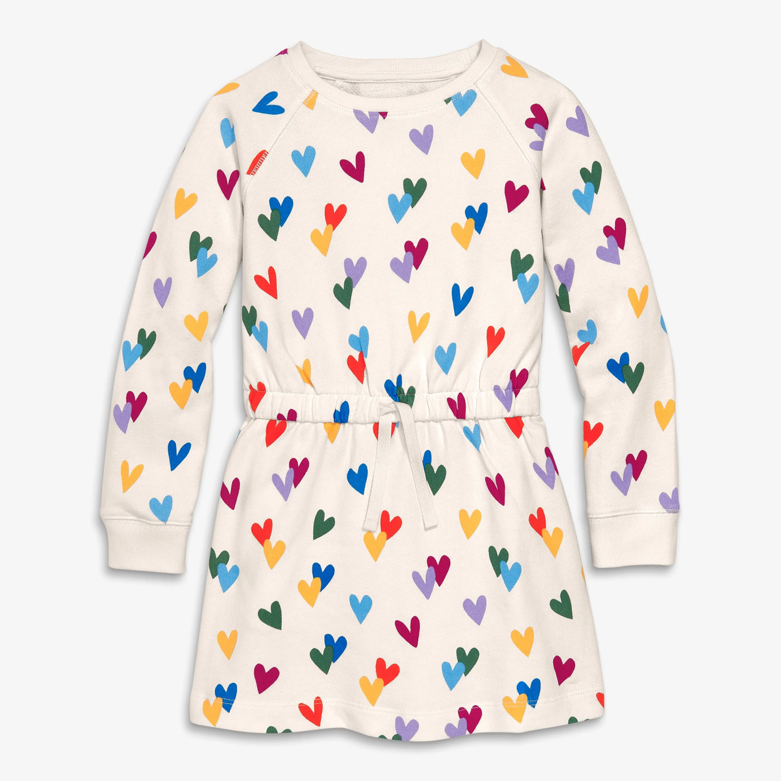 Clearance sweatshirt dress in confetti hearts