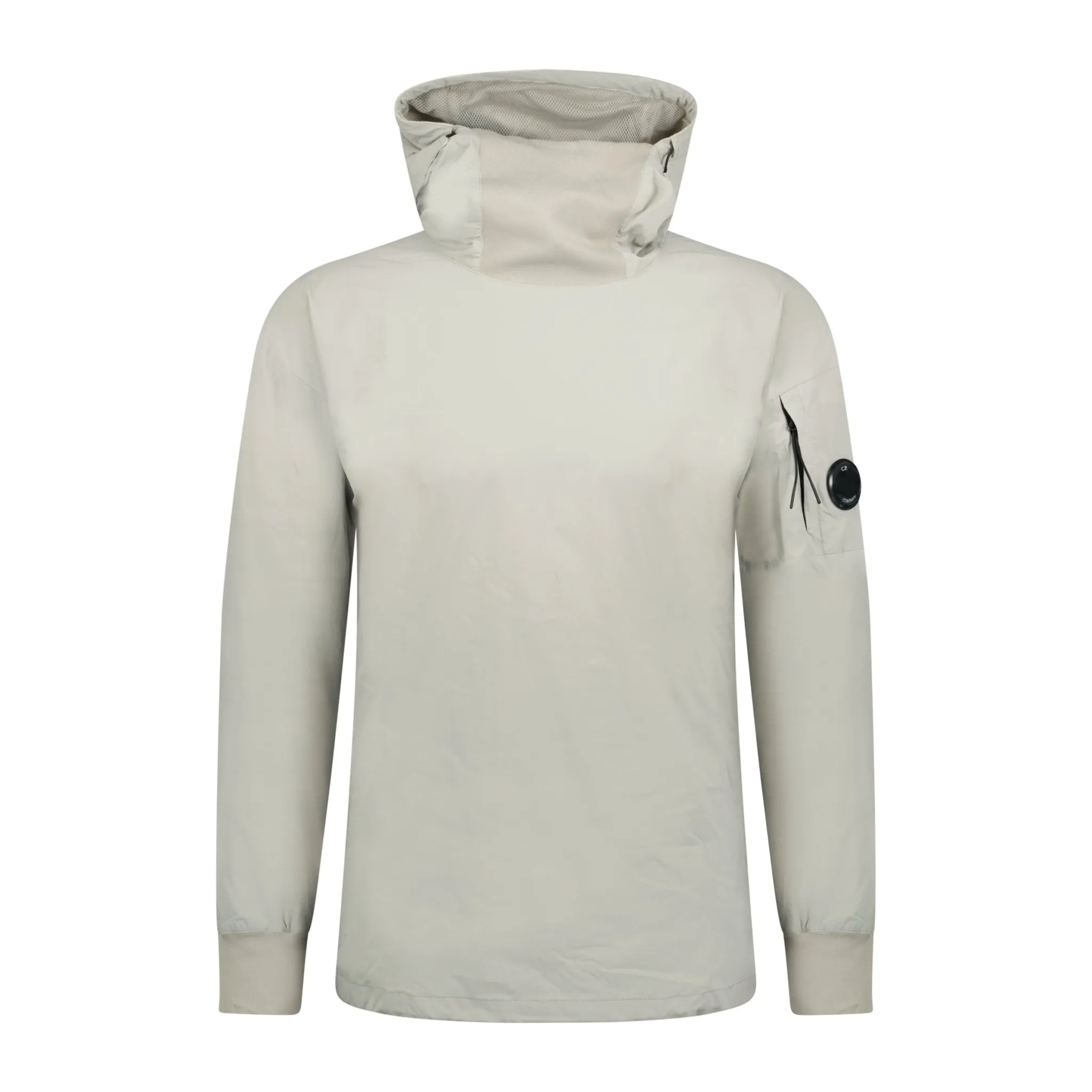 CP COMPANY Hooded Nylon Stretch Double Jacket Grey