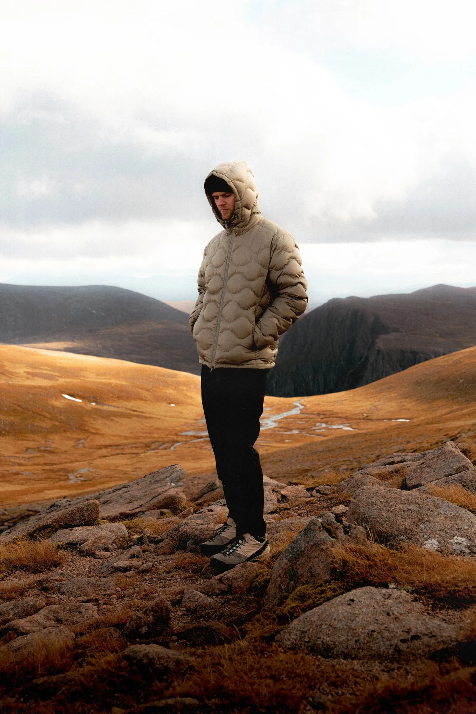 Optimized: Lightweight Olive Recycled Ripstop Cuillin Down Jacket