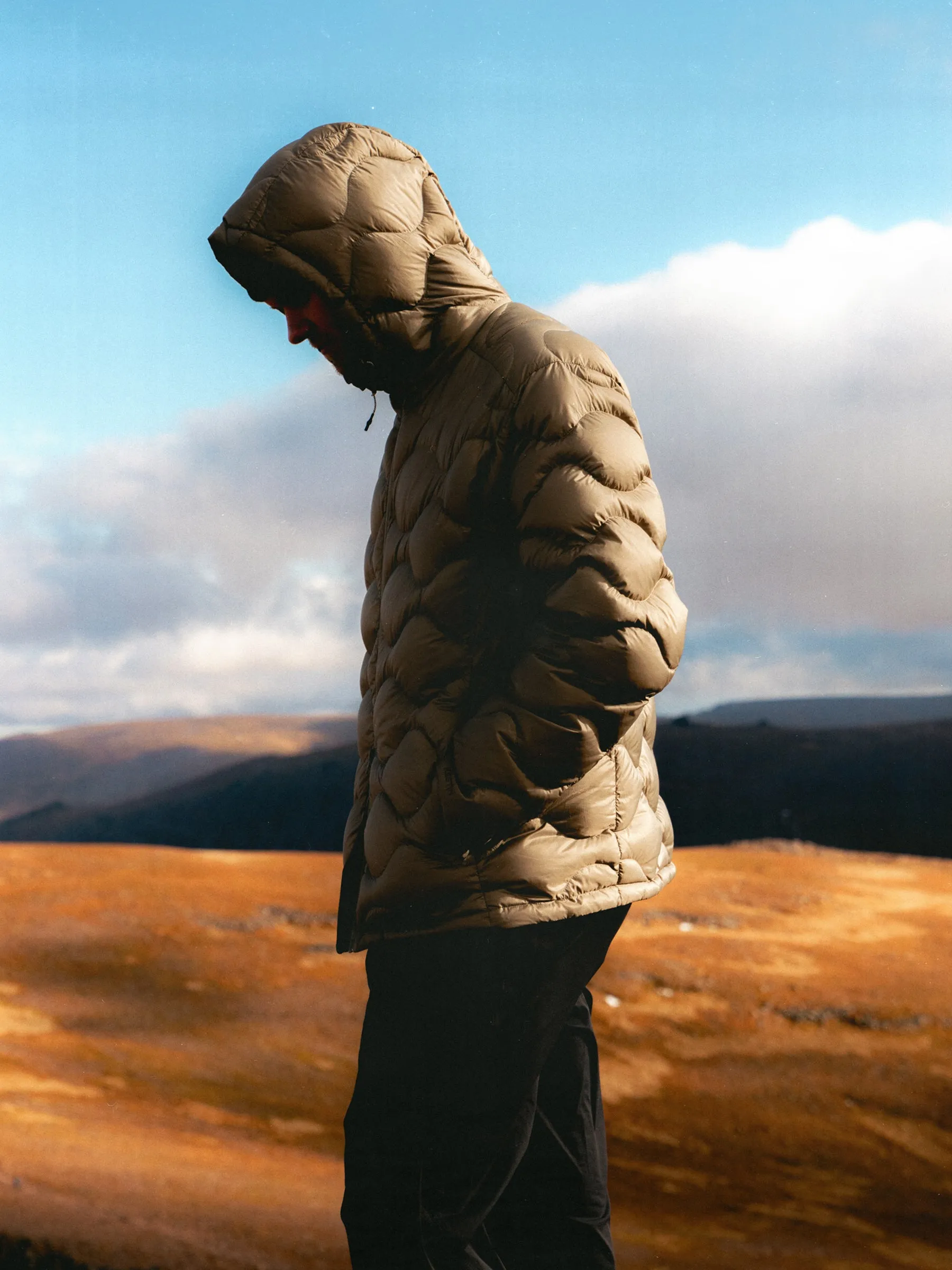 Optimized: Lightweight Olive Recycled Ripstop Cuillin Down Jacket