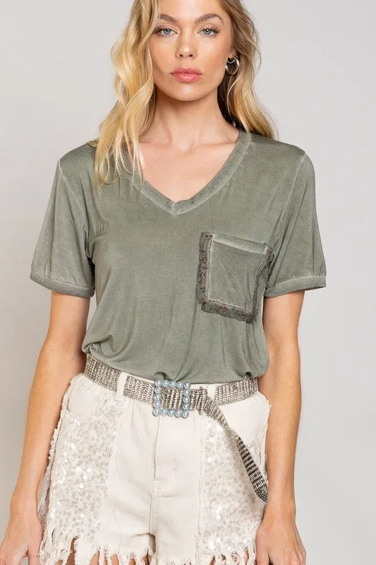 DS Girly Meets Basic Short Sleeve Top