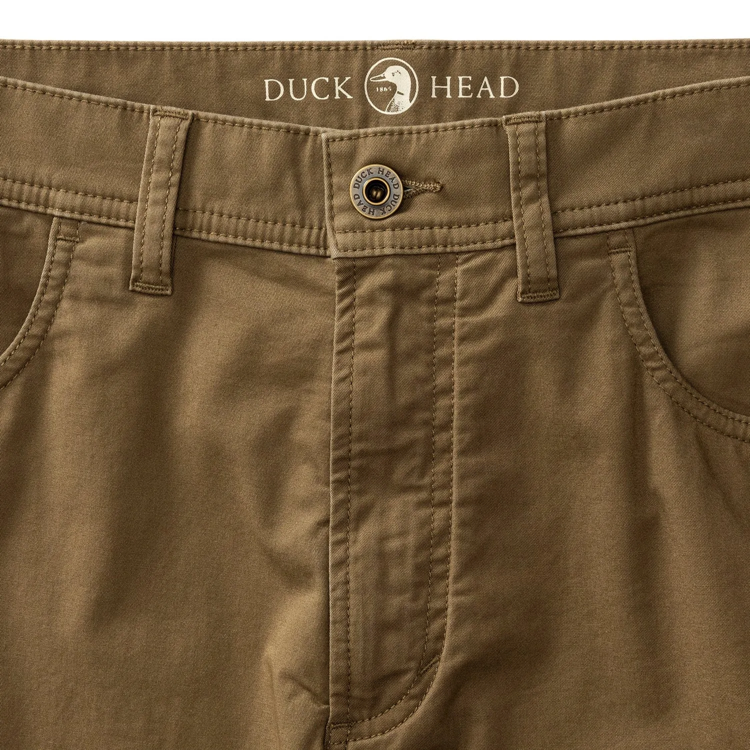 Duck Head Shoreline Twill 5-Pocket in Capers - Men's