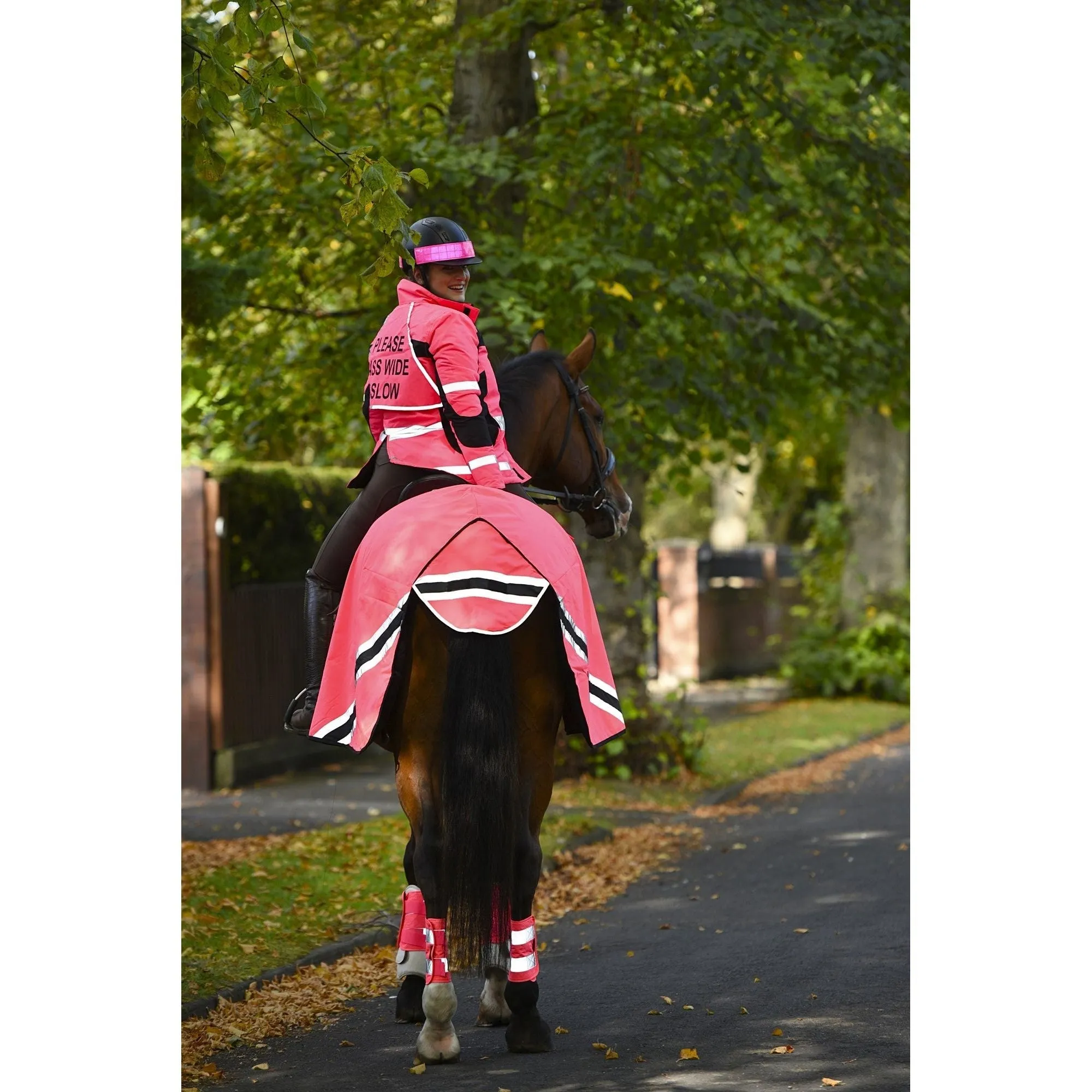 Equisafety Hi Vis Inverno Equestrian Riding Jacket - Pink