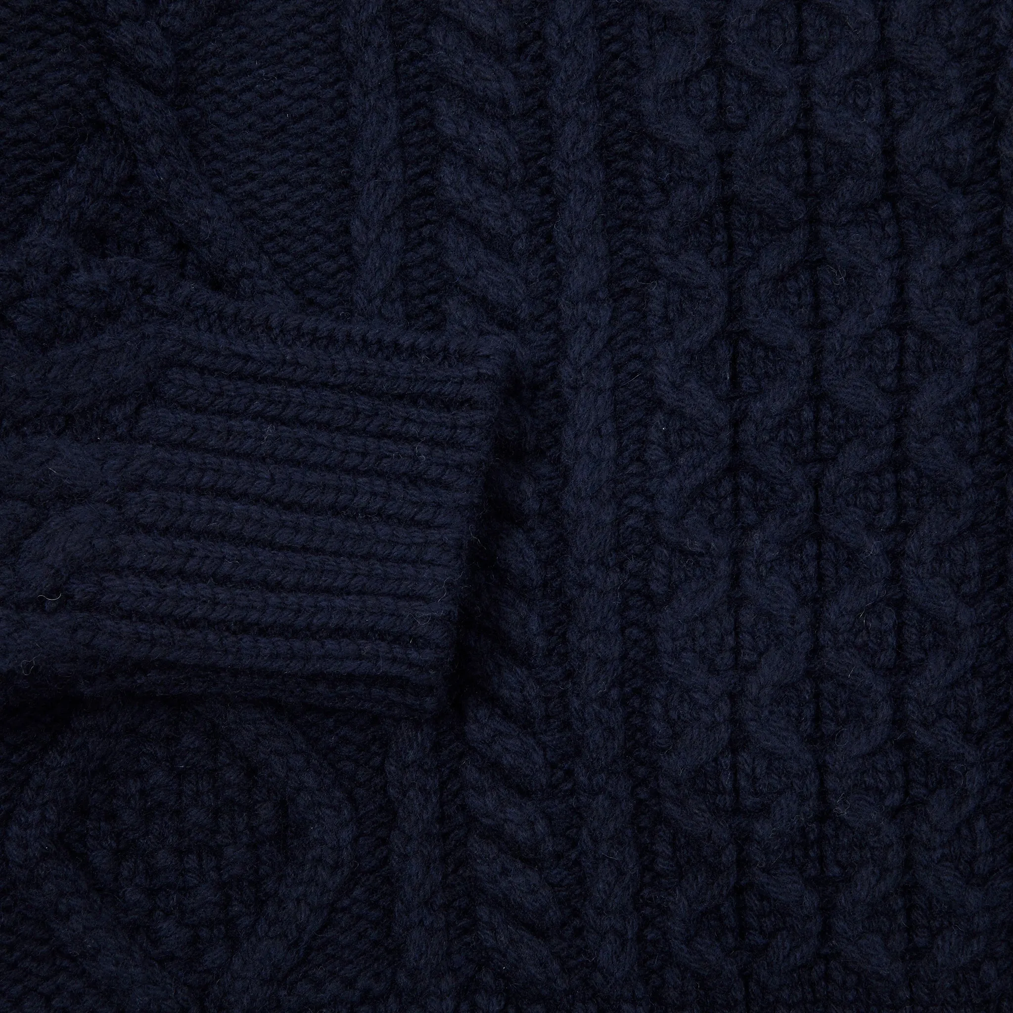 GRP Casa Isaac Cable Knit Jumper in Navy