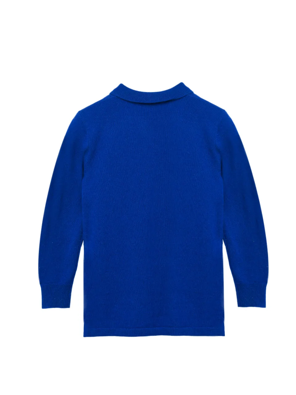 Kids Polo Sweater_Royal Blue