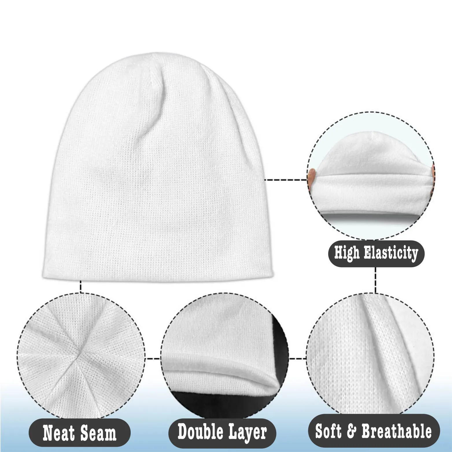 Knitted Beanies for Boys and Girls-Knit Caps for Kids and Young Adults - Cute Halloween Skulls