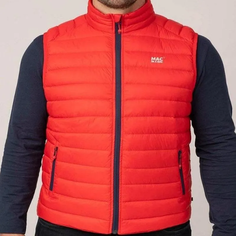 Mac In A Sac Alpine Down Mens Gilet - Red