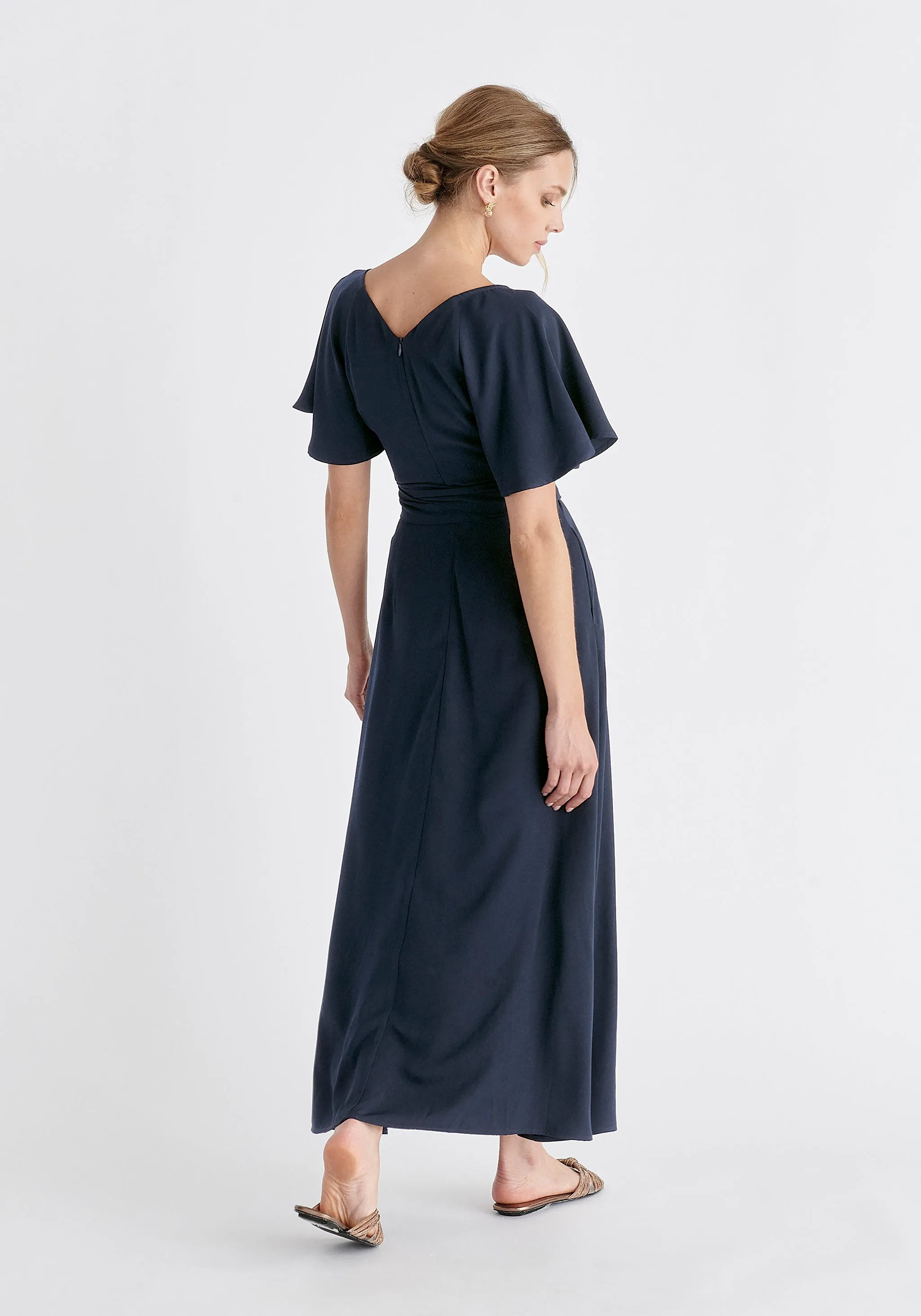 Maxi Waist Tie Dress