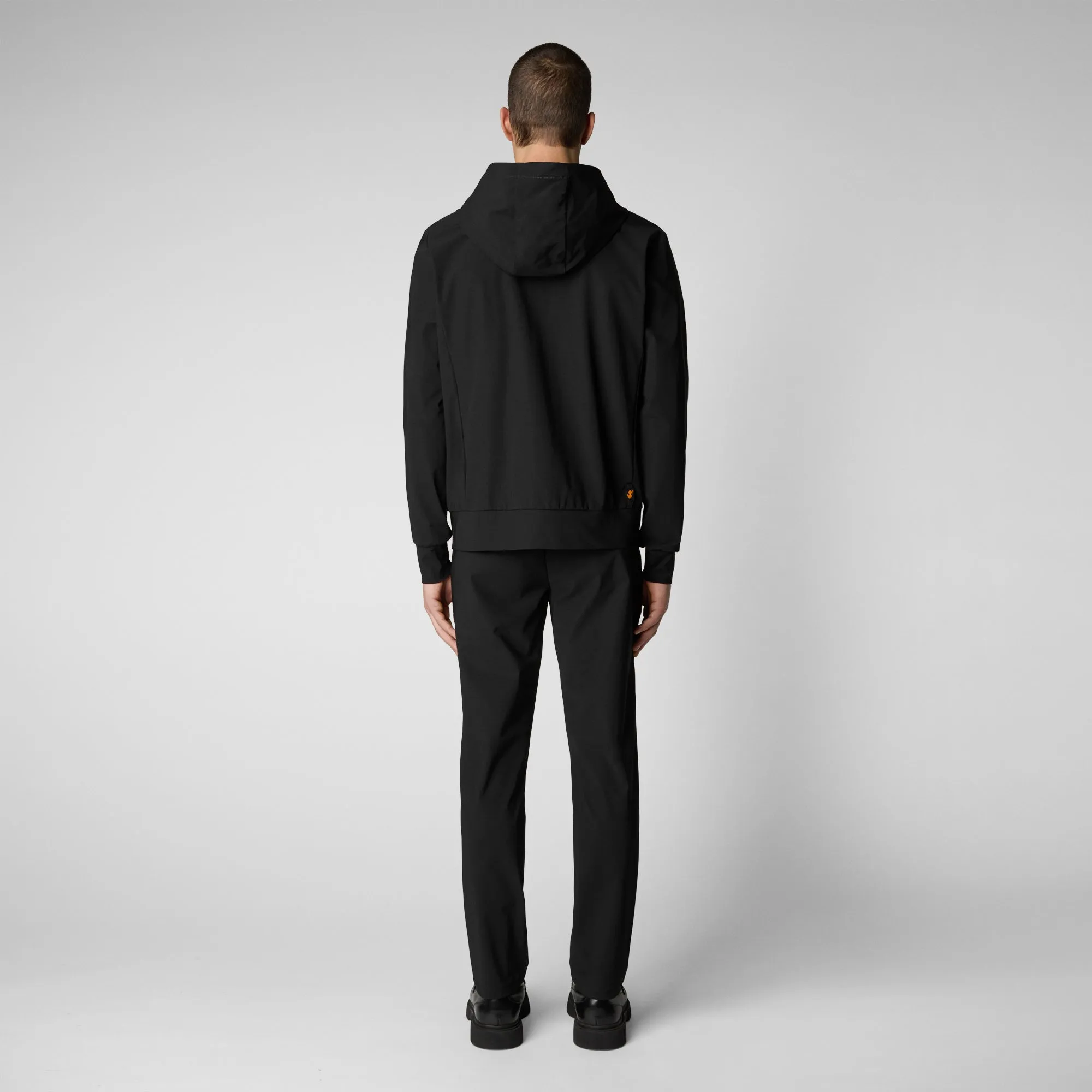 Men's Luiz Hooded Jacket in Black