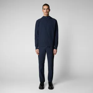 Men's Luiz Hooded Jacket in Navy Blue