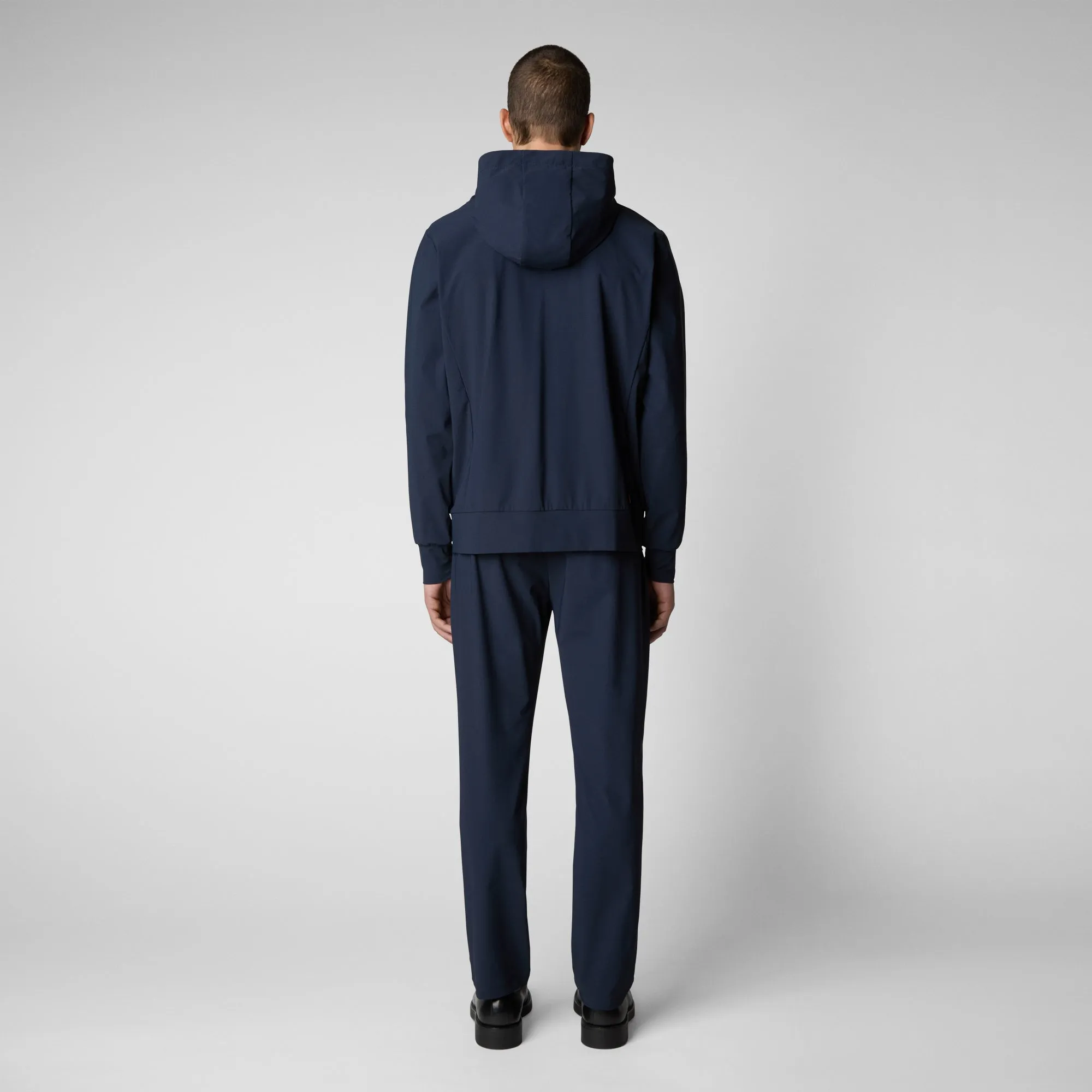 Men's Luiz Hooded Jacket in Navy Blue