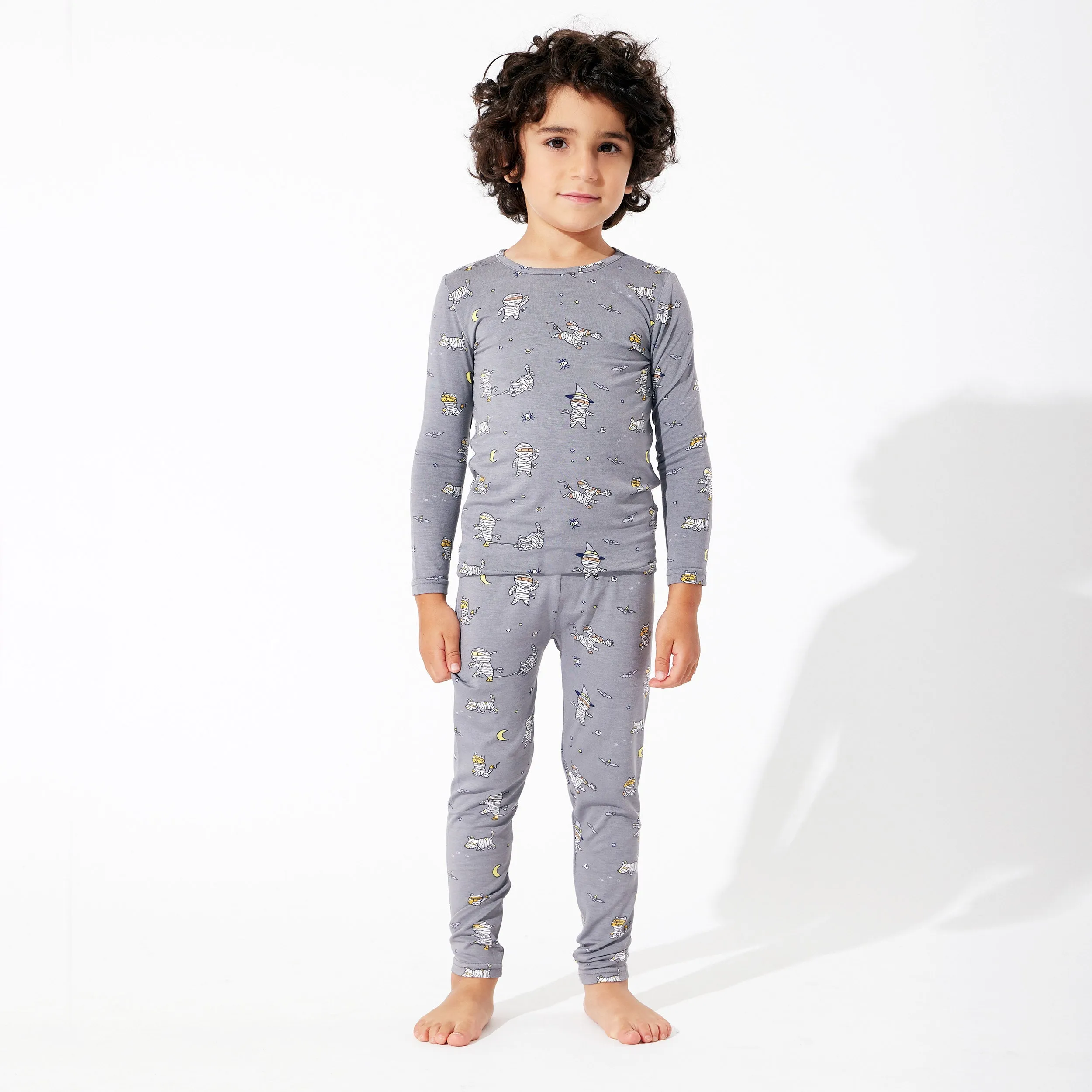 Mummies Halloween Bamboo Kids Pajamas