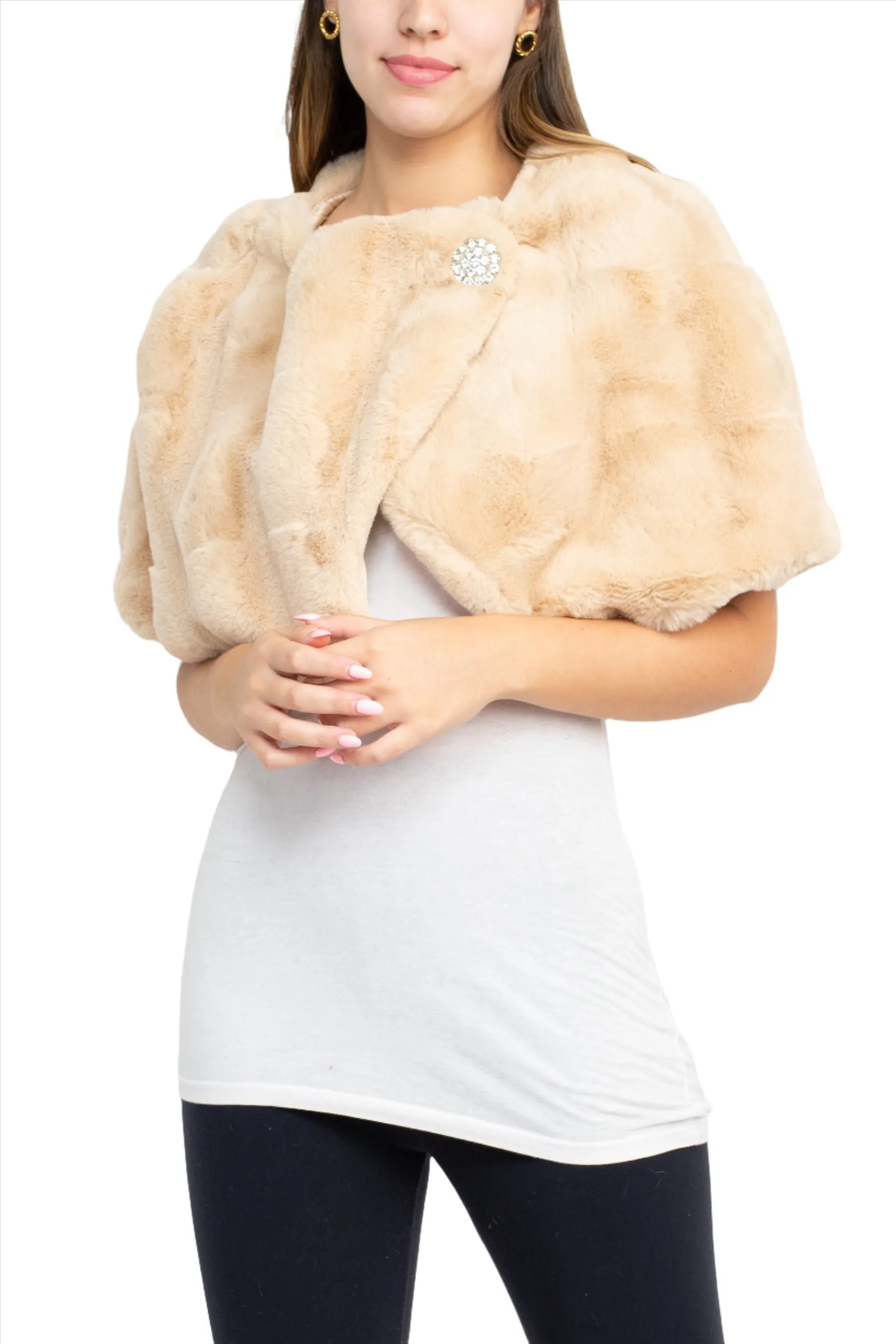 Nina Leonard Faux Fur