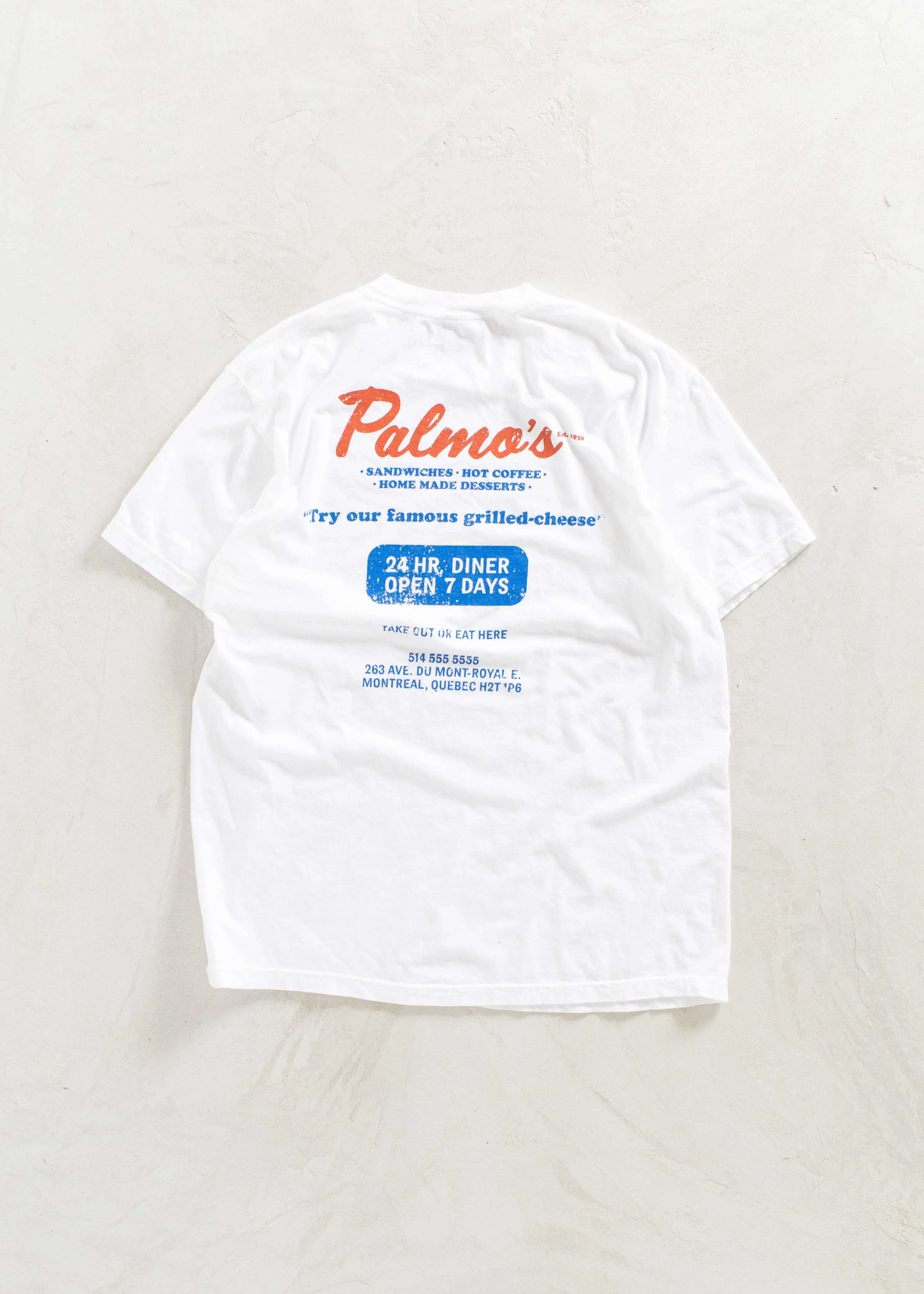 Palmo Goods Collection Palmo's Diner T-Shirt Size 2XL