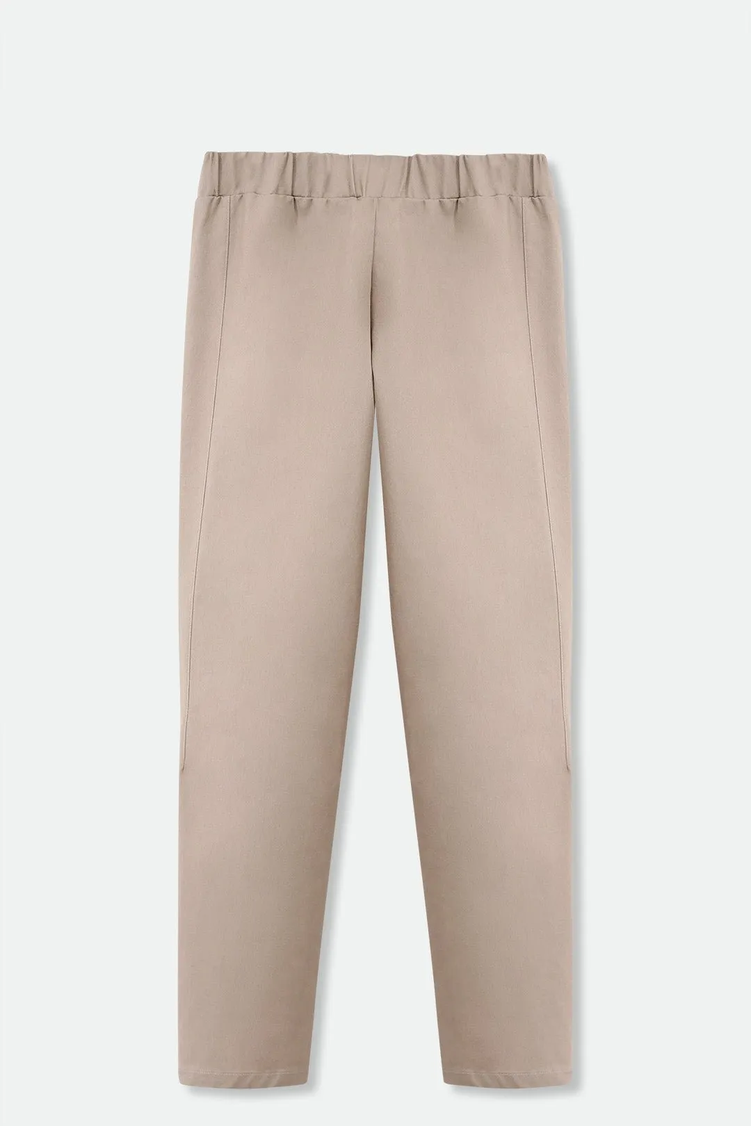 PERRYN PANT IN TECHNICAL COTTON STRETCH IN PINK BEIGE