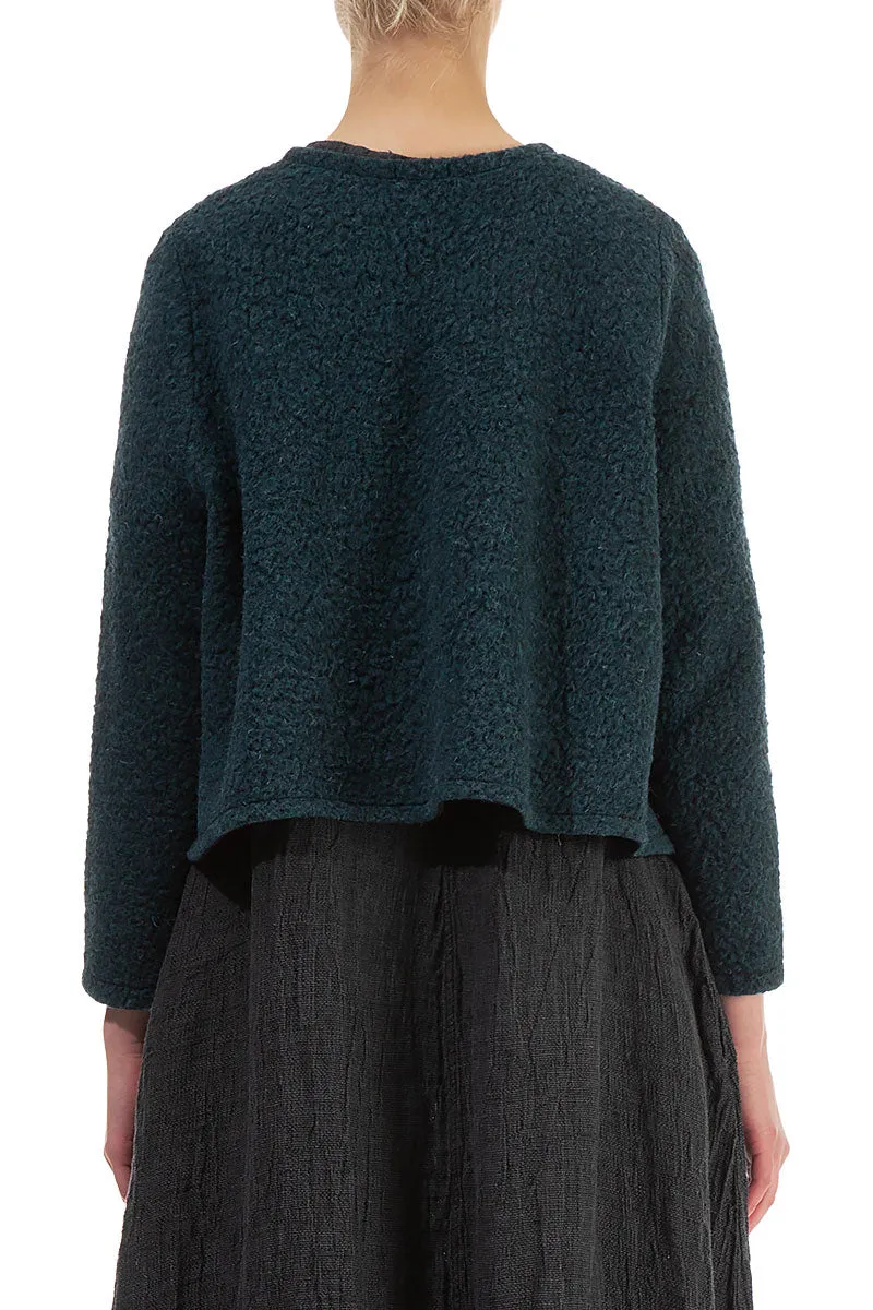 Plush Wool Teal Cotton Jumper