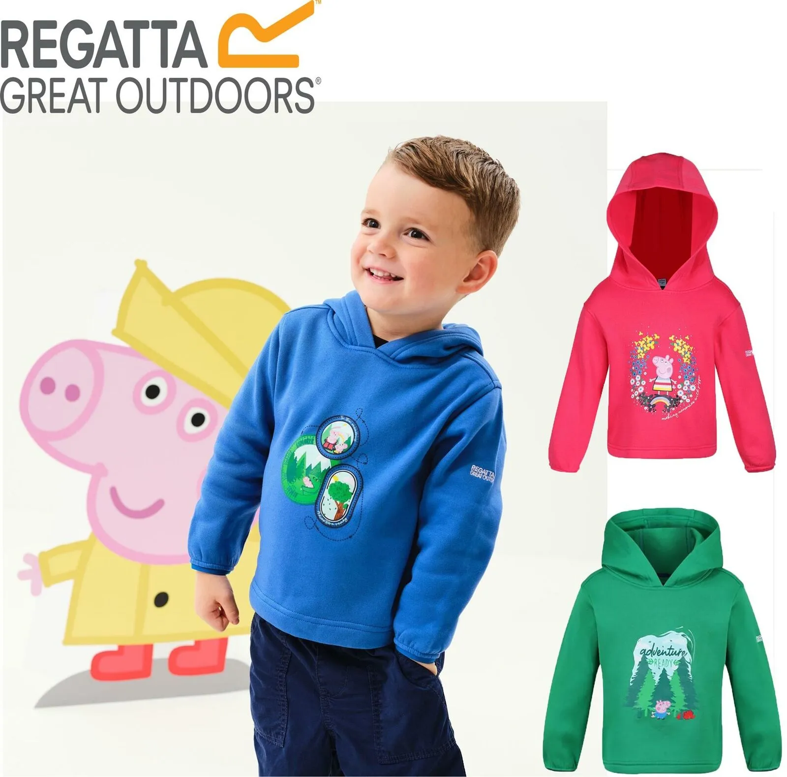 Regatta Peppa Pig Adventure Childrens Ready Hoodie