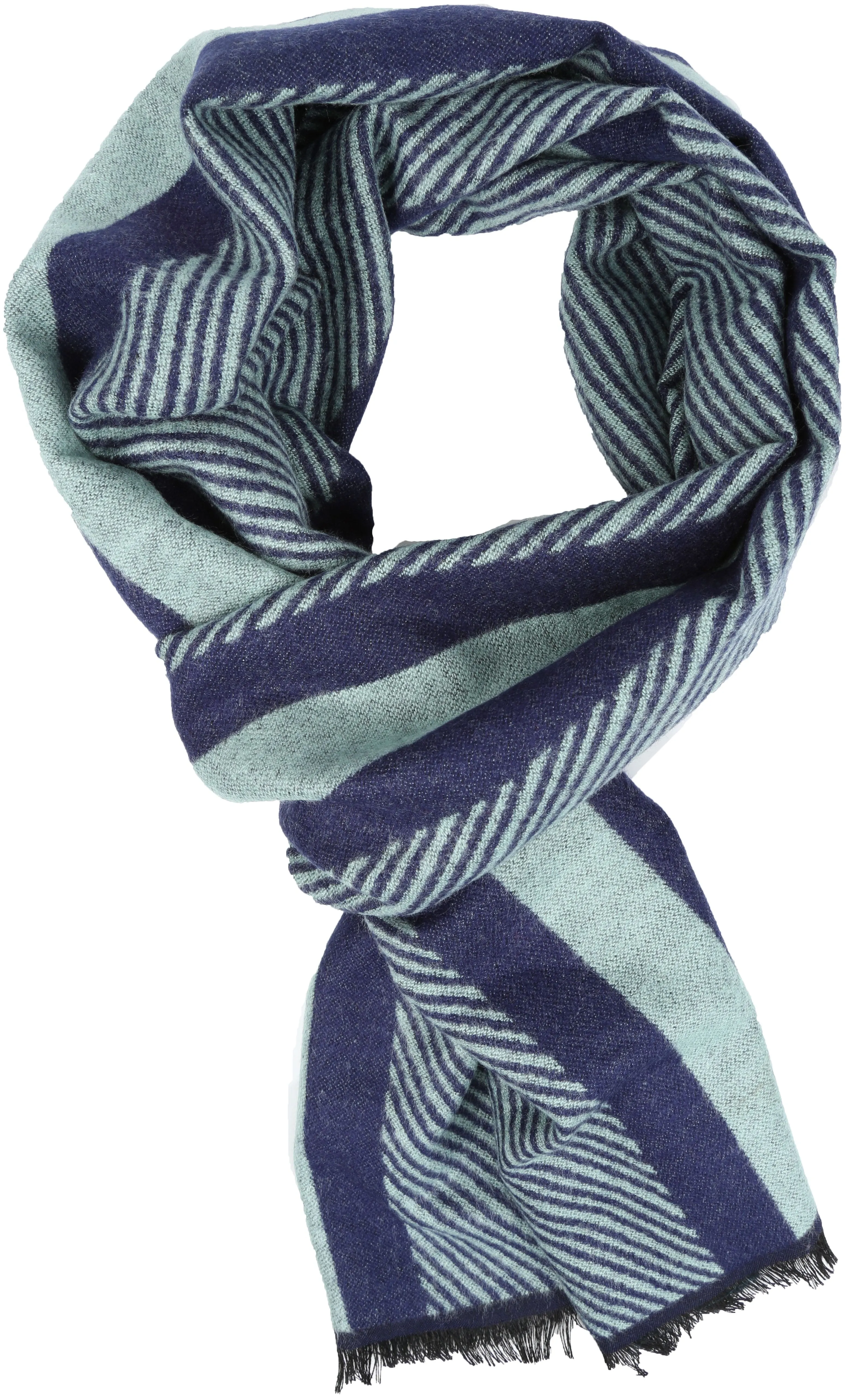 Sakkas Kopa Long Mid Weight Soft Fringe Patterned UniSex Cashmere Feel Scarf