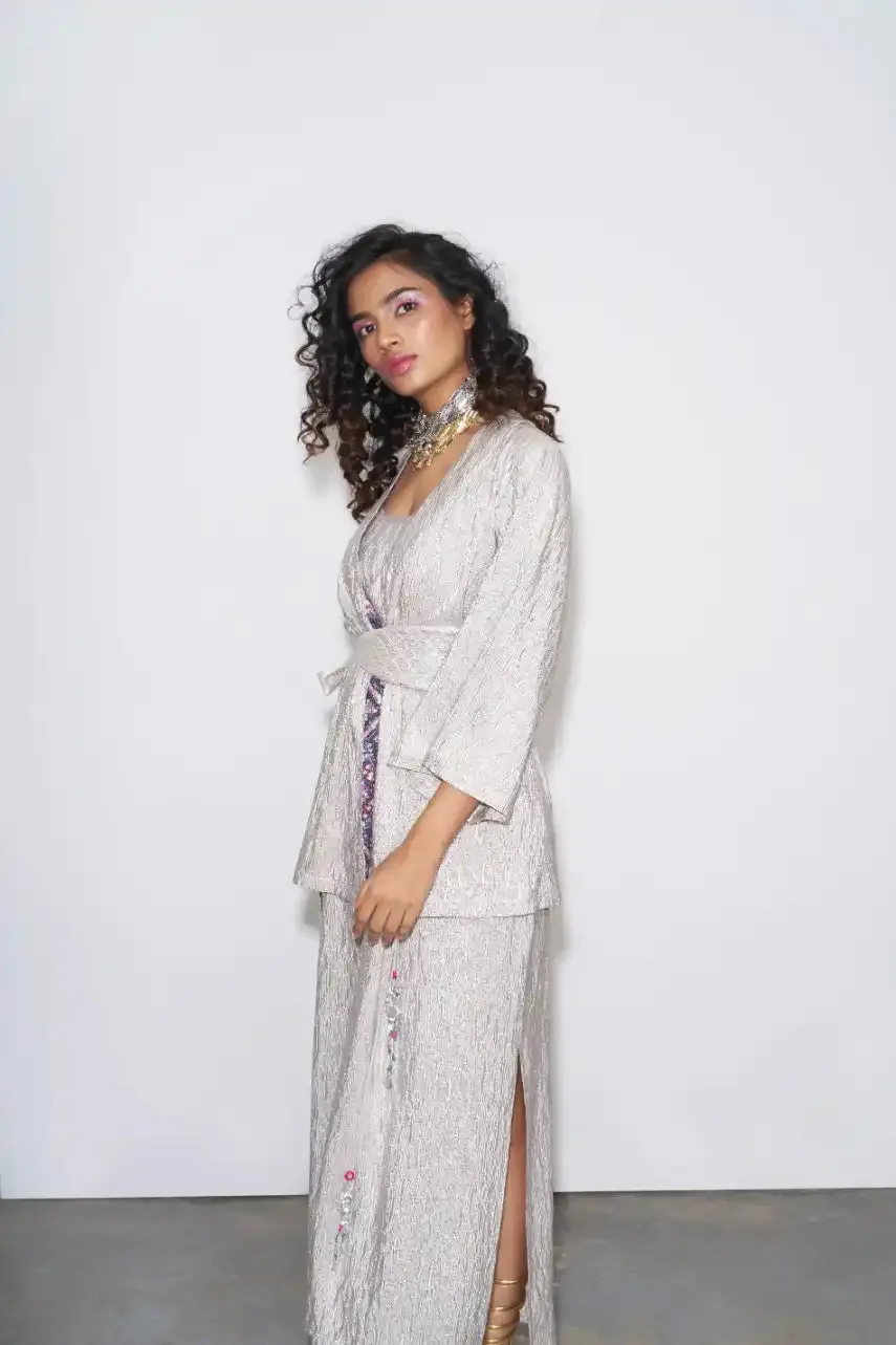 Silver Wrap Duster