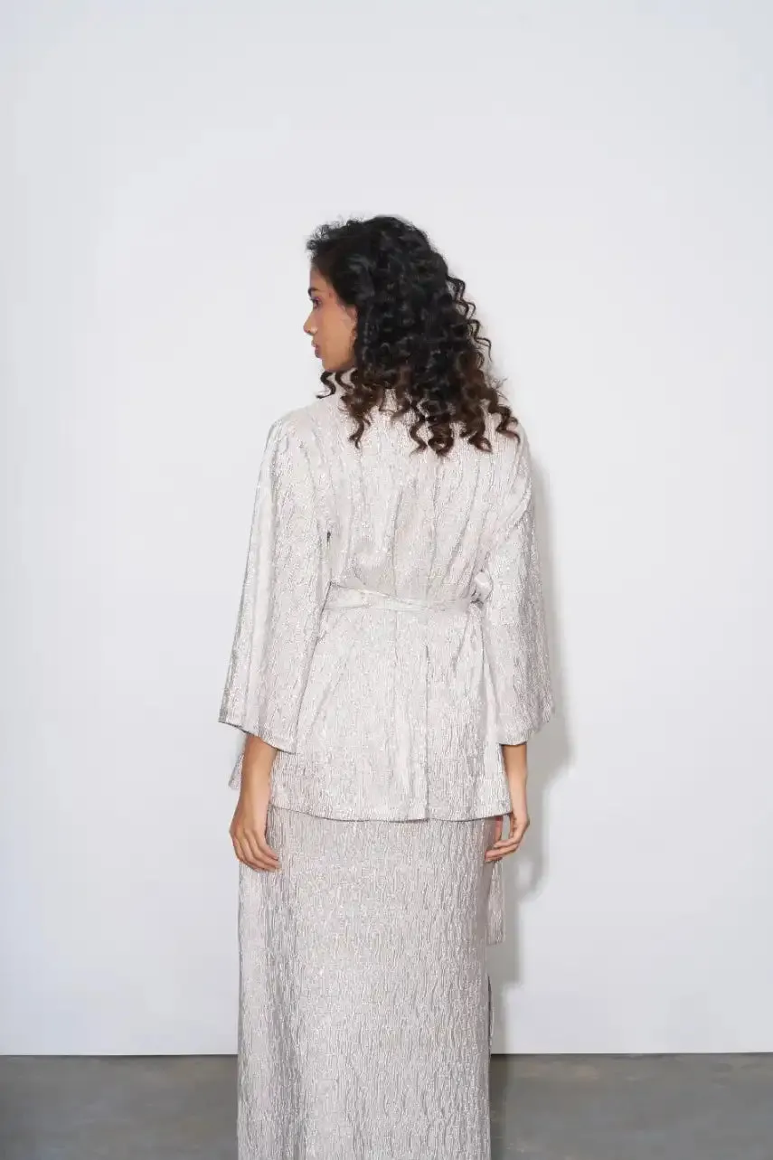 Silver Wrap Duster