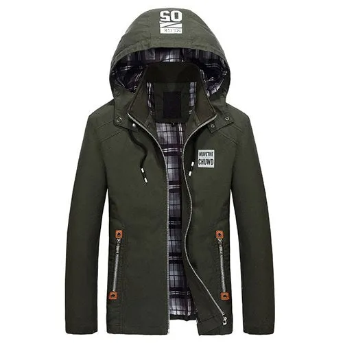 Stylish Cotton Detachable Hooded Jacket