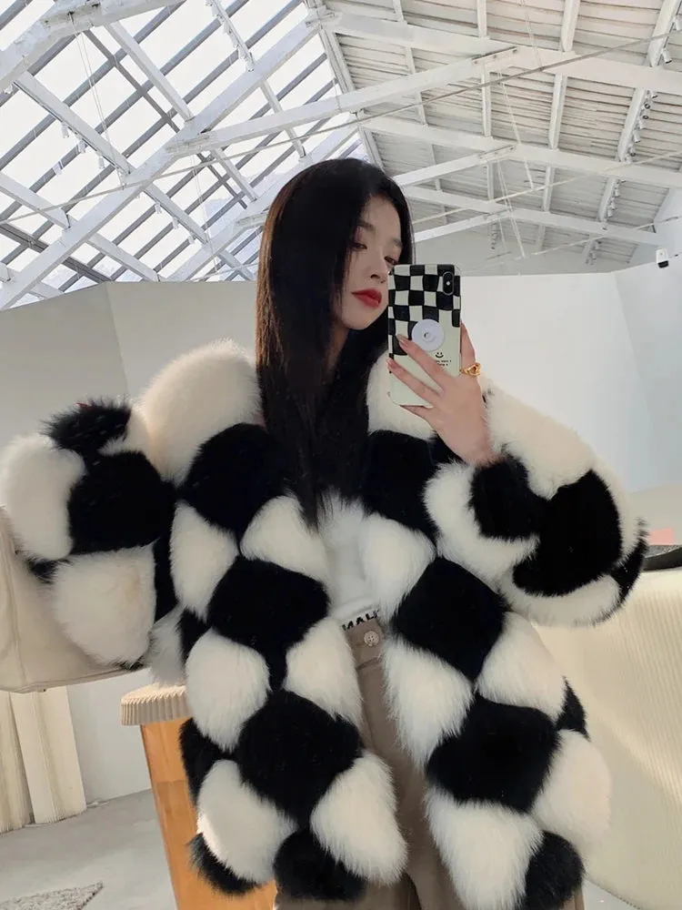 TEEK - Real Checkered Fluff Jacket