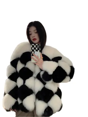 TEEK - Real Checkered Fluff Jacket