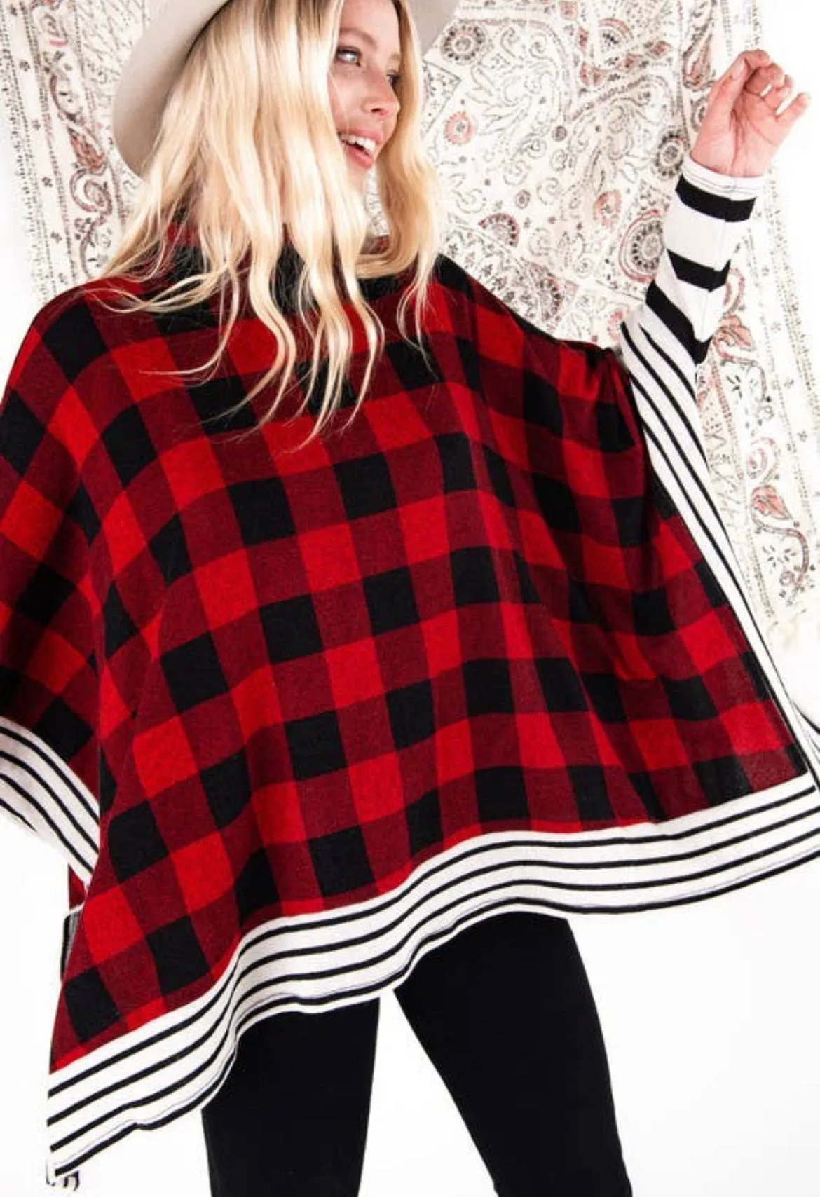 The Red Buffalo Poncho Sweater