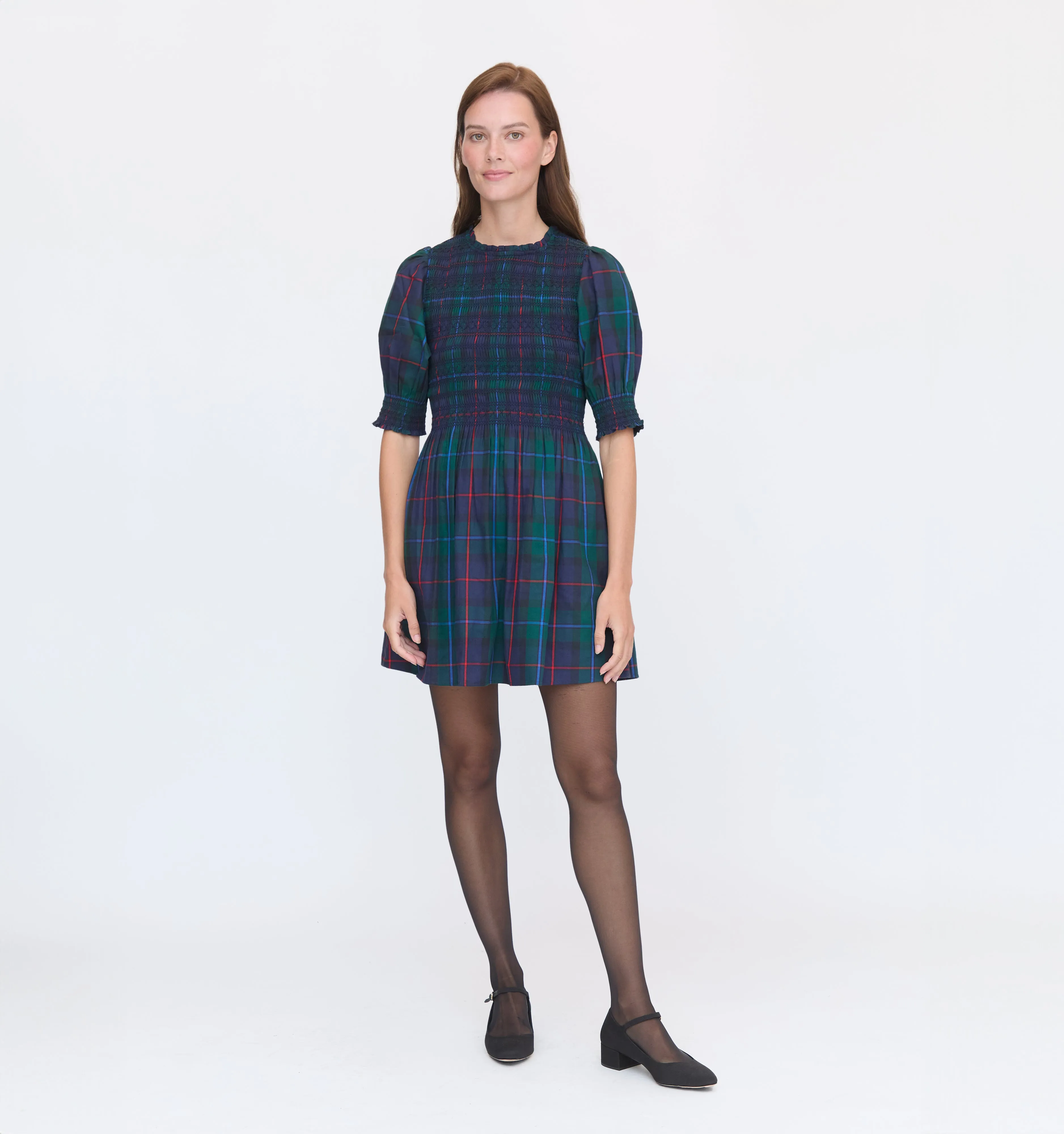 The Vivi Nap Dress - Midnight Tartan