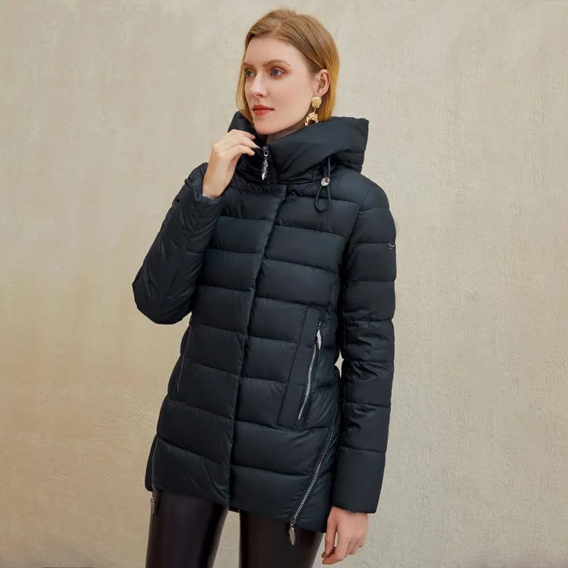 Women warm hooded winter coat women jacket casual parkas jacket